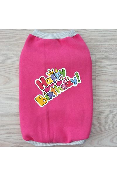 stylie Raised Birthday Themed Cat and Small Breed Dog Clothes