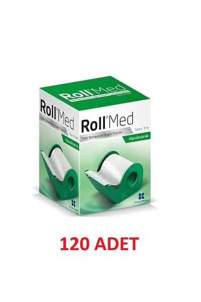 Roll Med Hypoallergenic Paper Flaster 5cm X 5m - 120 Boxes