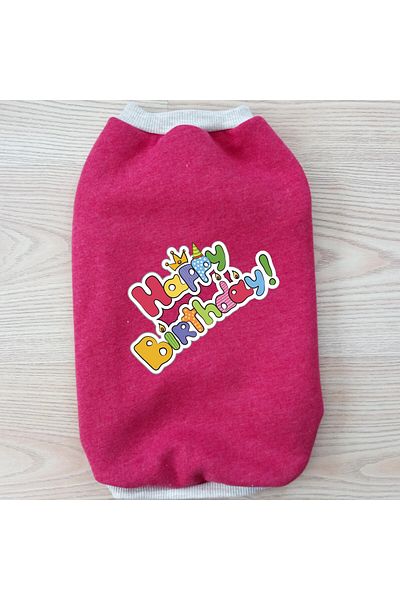 stylie Raised Birthday Themed Cat and Small Breed Dog Clothes