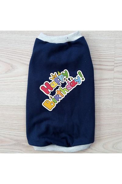 stylie Raised Birthday Themed Cat and Small Breed Dog Clothes