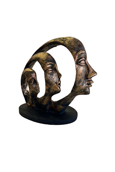 Küçükler Züccaciye Dekoratif 3lü Aile Biblo 22x22