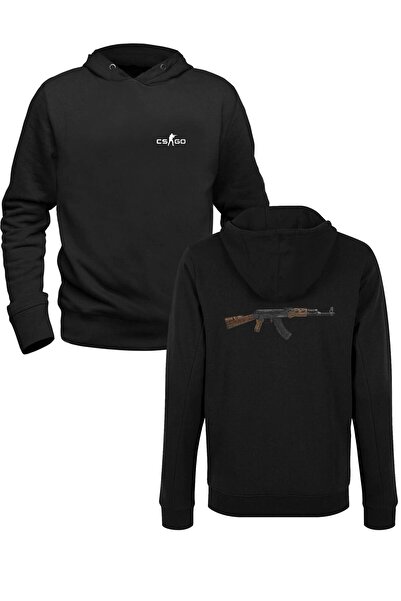 Alfa Tshirt Cs Go Printed Black Front Back Printed Sweatshirt