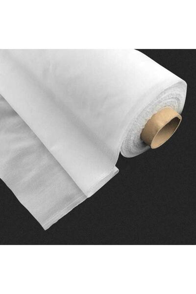 Bayar Kumaş Tela Ince Şifon Tela - En 150 *100 Ince Şifon Tela Beyaz