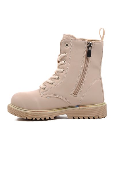 Aspor Pepino 1527-P Girl's Cream Boots - with Fleece Inside