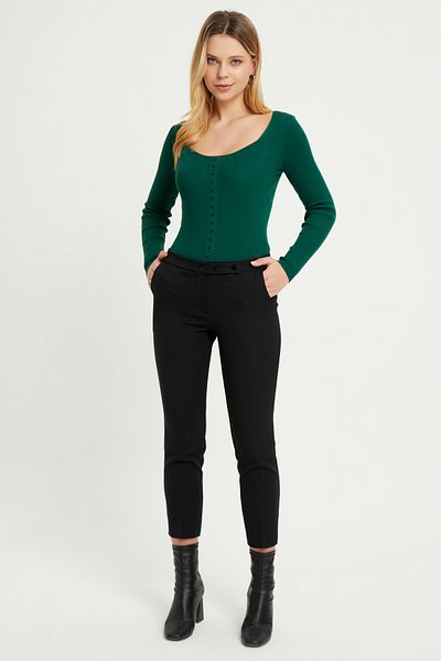 VAVİNOR Cigarette 3-Snap Trousers - Black