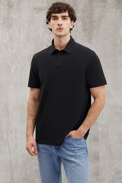 GRIMELANGE EDDIE Relaxed Black Single T-Shirt