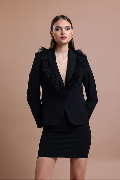 Tangül&Ali'S Moda Evi Black Blazer Jacket with Otrish