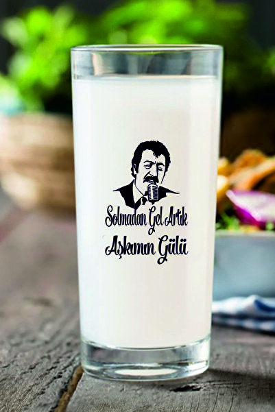 Tasarici Müslüm Baba Seni Yazdım Kalbime Rakı Bardağı 6'lı