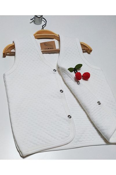 nc gift Quilted Front Snaps Cotton Baby Vest