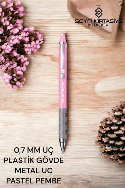 SEYFİKİRTASİYE SERVE VERSATIL PEN 0.7 PLASTIC BODY PASTEL COLORS BERRY-STEPS