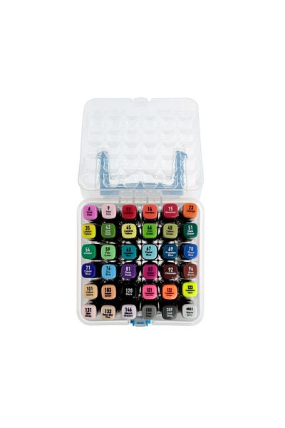 Masis Twin Double Ended Marker Pen Plastic Box Set of 36