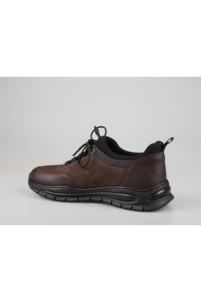 MARCOMEN 18069 Ανδρικά παπούτσια casual από γνήσιο δέρμα καφέ