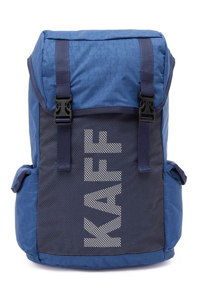 KAFF Cu siglă, albastru, unisex, țesătură șifonată, rezistentă la apă, cu șnur, pentru sport de călătorie, în aer liber