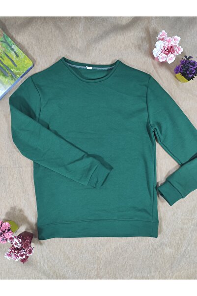 Sublime Butik Φούτερ Green Tones Crew Neck
