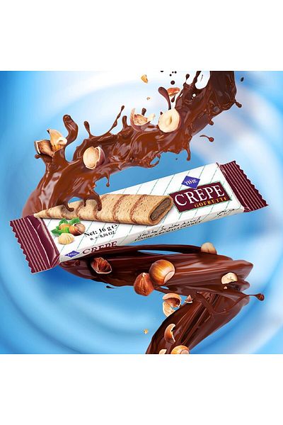 Çizmeci Time Crepe Fındık Kremalı Gofret 16 gr X 24 Adet