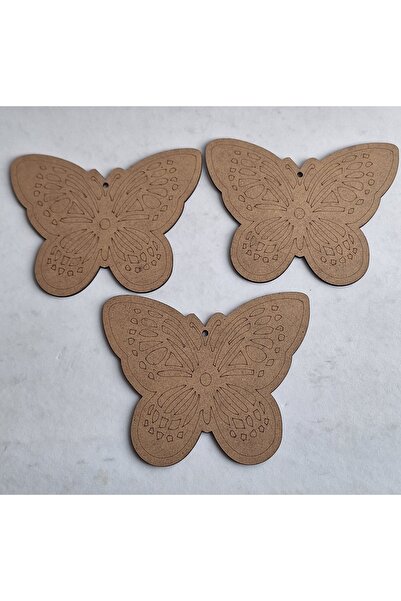 Ebrulisler 3 Pieces Butterfly Wooden Painting Table Activity Activity Art Set
