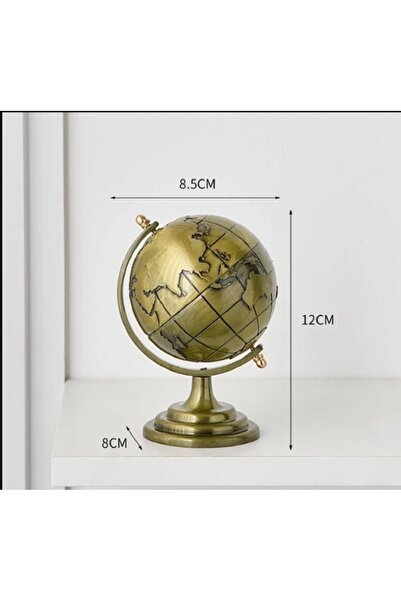hediyeconcepti İskandinav Yapımı Retro Minyatür Kaideli Dünya Küre