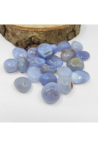 ByKolyeucum Doğal Mavi Kalsedon Taşı