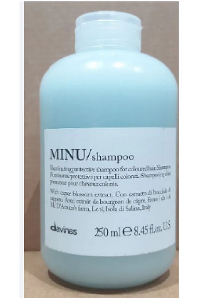 Davines Minu Protective Shampoo - Vegan Friendly, 8.45 fl.oz., For Colored Hair BSecrets.Y182