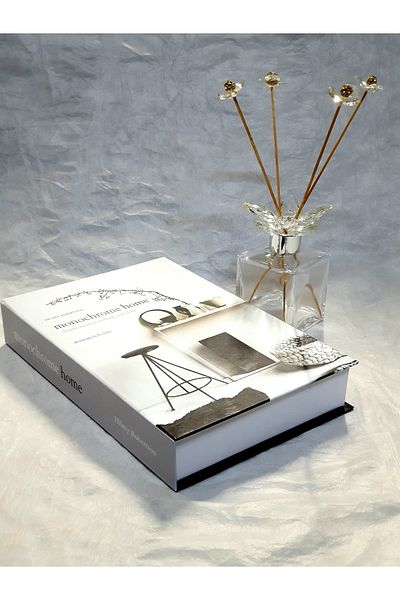Saccura Decor Decorative Book Box, Monochrome Decorative Box,