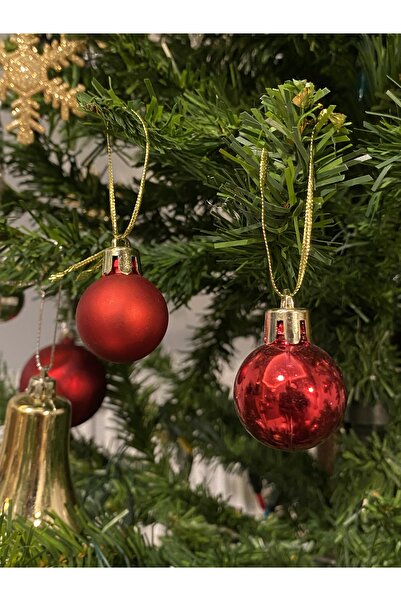 EAli 10 Adet Çam Ağacı Süsü,yılbaşı Süsü,yılbaşı Topu