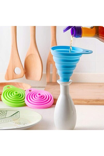 Sensoria Pratik Silikon Katlanır Mini Huni Akordeon Katlanabilir Huni Mutfak ...