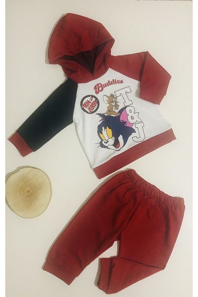 ANP MODA TASARIM Cheerful Babies Tom and Jerry Printed Seasonal Set