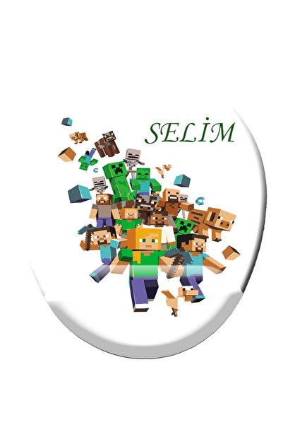 ART HEDİYE Kişiye Özel Minecraft Baskılı Bilek Destekli Mouse Pad Mousepad