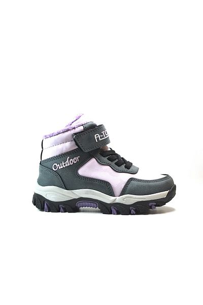 Onlo Ayakkabı 546 Purple Fur Velcro Κοριτσίστικες Μπότες
