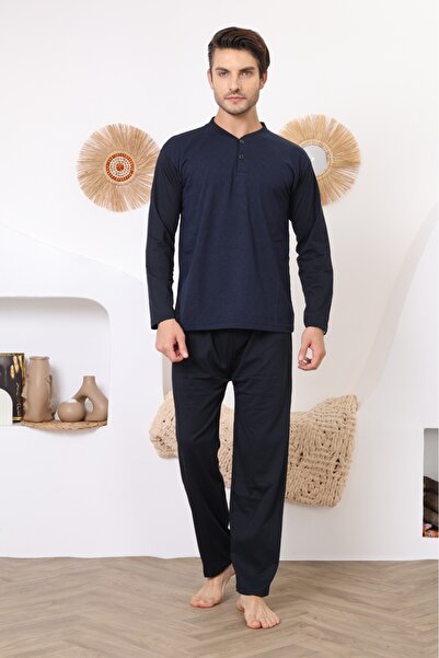 Rimoli %100 PAMUKLU JAKARLI ERKEK PİJAMA TAKIMI