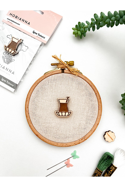 Hobianna حامل إبرة خشبي - شارب شاي