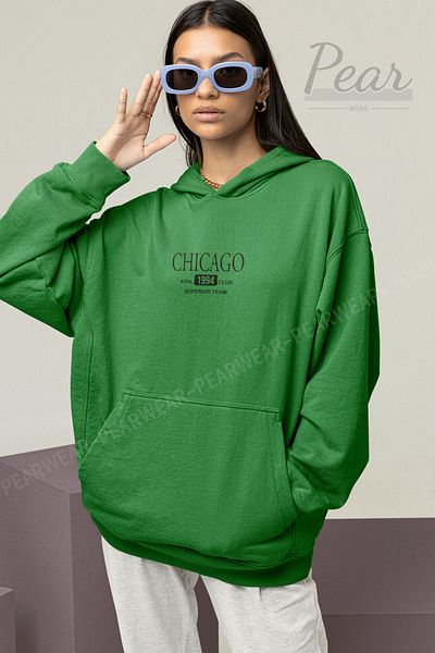 Pear Wear Γυναικείο φούτερ με στάμπα Chicago