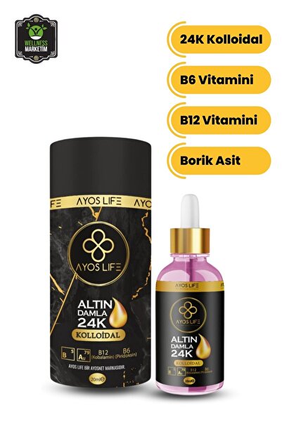 Ayoslife Altın Damla 200ppm 20ml Vit. B6 & Vit. B12