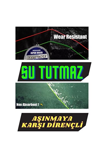 ADAHAN 4x متعدد الألوان بريميوم ياباني بطول 150 مترًا من سلسلة الرياح النشطة