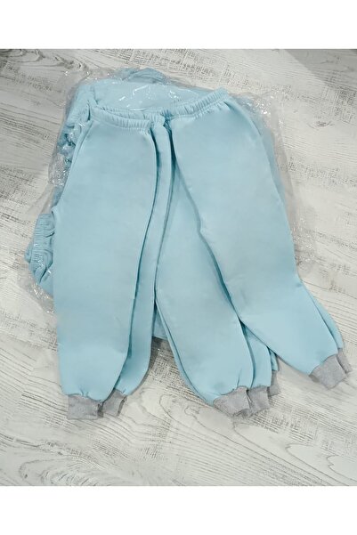 MBtekstil Kışlık 3 İplik Şardonlu Çok Kalın Compact Penye Çocuk Alt Eşofmanı