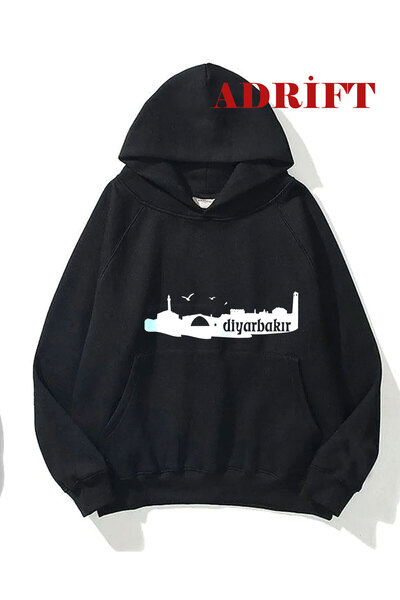 Tarzsokak Hanorac unisex Diyarbakır cu glugă, negru