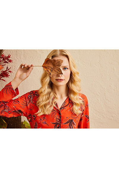 ENNA MODA Yeni Sezon 100% Viscose Dokuma Kumaş Premium Pijama Takımı, Çeyizlik Pijama Takımı