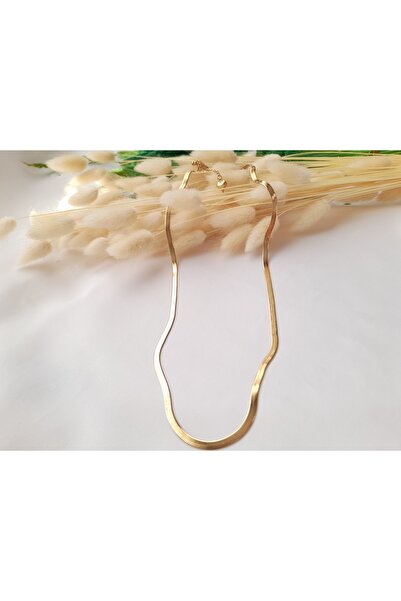 nilüfer takı tasarım çelik italyan ezme zincir 60 cm kolye