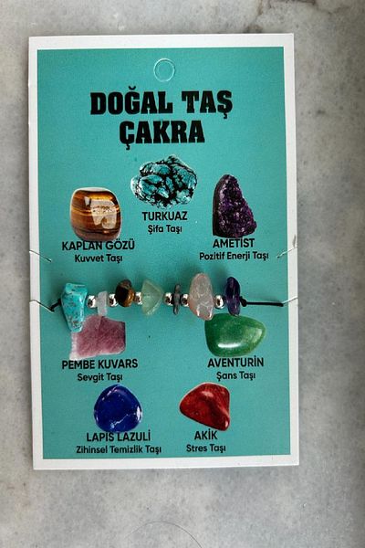 axexuar 7 CHAKRA BALANCE LUCK BRACELET NATURAL TIGERLIGHT AMETHYST TURQUOISE QUARTZ AVENTURINE AGATE LAPIS SLIP