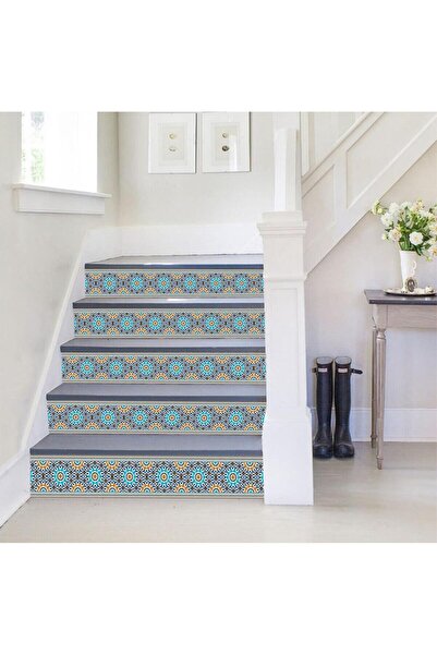 StickerArt Merdiven Sticker Folyo Kaplama (18x120 cm 5 Adet) Fas Design