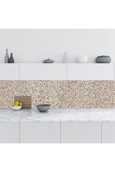 StickerArt Mutfak Tezgah Arası Folyo Fayans Kaplama Folyosu Granite Marble De...