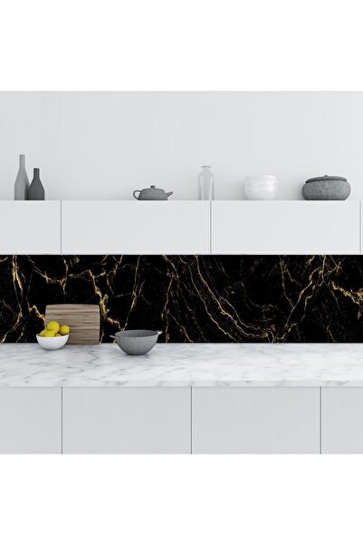 StickerArt Mutfak Tezgah Arası Folyo Fayans Kaplama Folyosu Gold Russia
