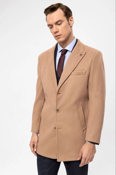 SÜVARİ Παλτό με μυτερό γιακά Slim Cashmere