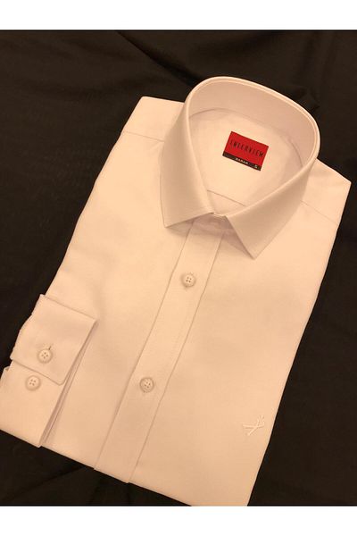 Sarar INTERVIEW WOVEN SLIM FIT WHITE SHIRT