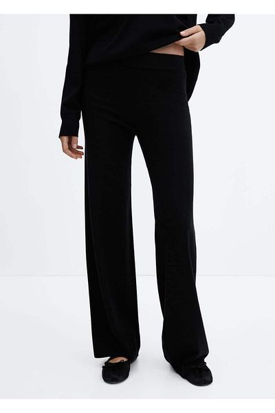 MANGO Woman Knitwear wideleg pants