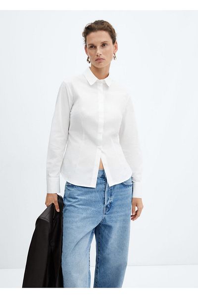 MANGO Woman Niezbędna bawełniana koszula