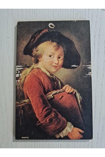 Edi Antik 9*14CM BOYUTUNDA FRANSIZ ANTİKA KONTRAPLAK TABLO, FRANSIZ TABLO