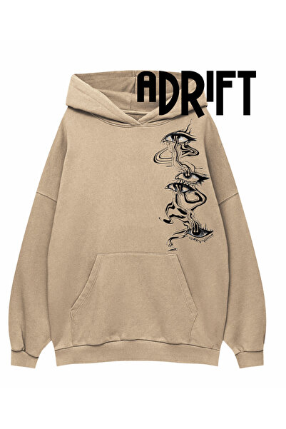 Tarzsokak Unisex majica sa kapuljačom specijalnog dizajna, bež boja