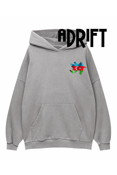 Tarzsokak Hanorac unisex Azerbaijan 2 cu design special, gri