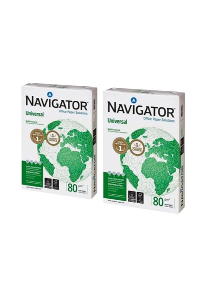 NAVIGATOR ورق نسخ A4 - 80 جرام، 500 قطعة، 2 قطعة